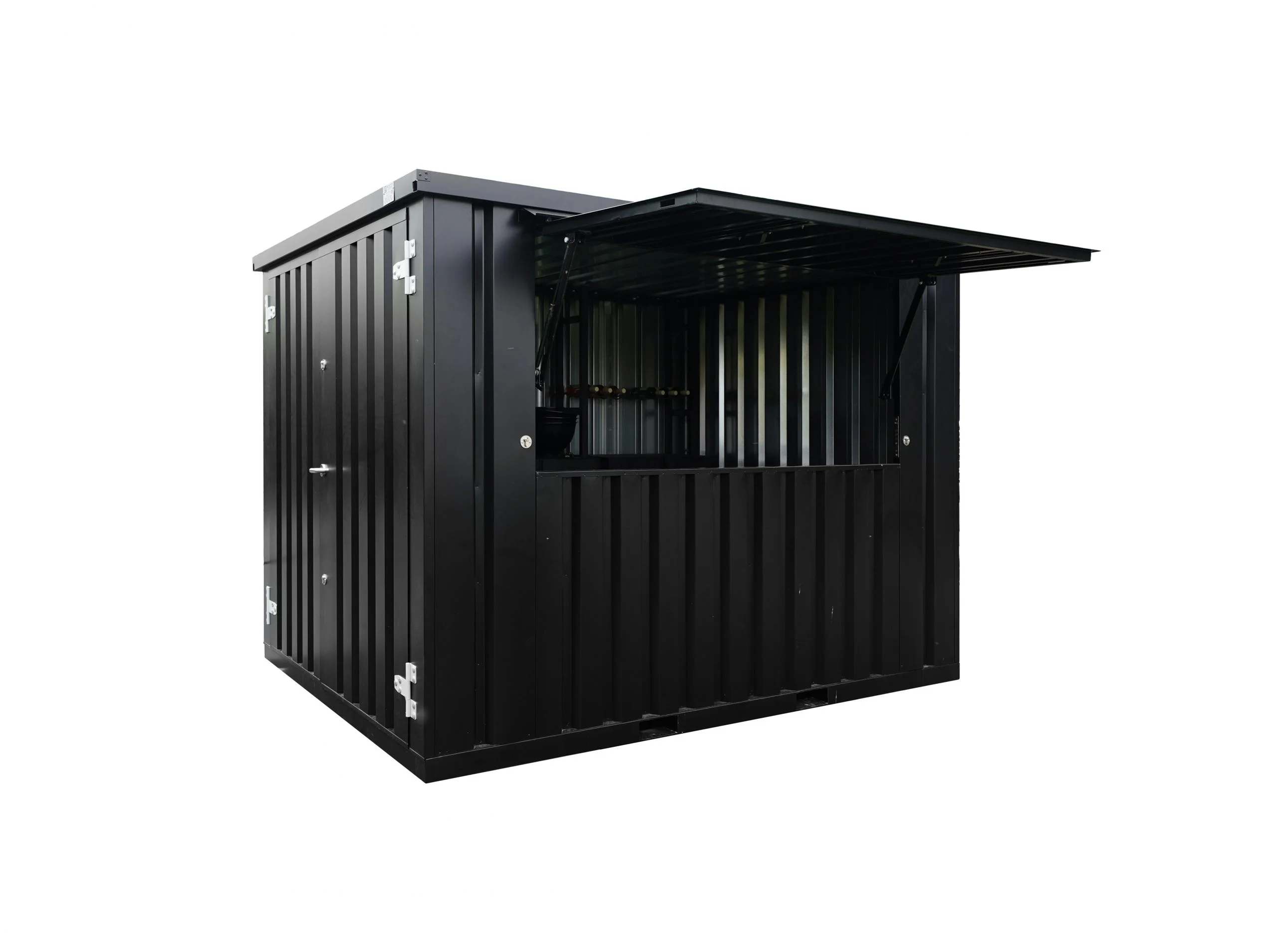 Container bar smontabile XL 3 x 2 metri Nero RAL 9005