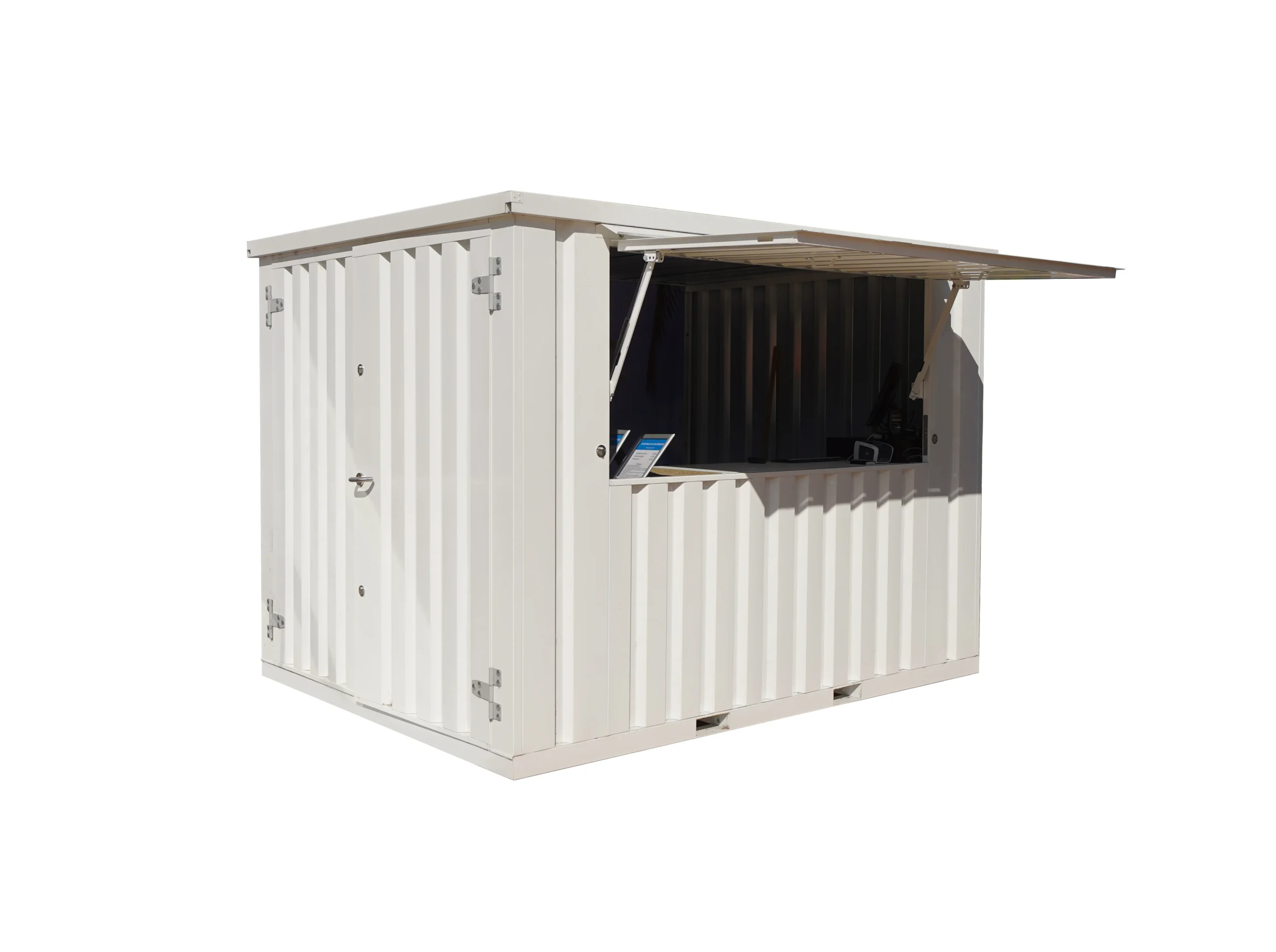 Container bar smontabile XL 3×2 metri Bianco RAL 9016