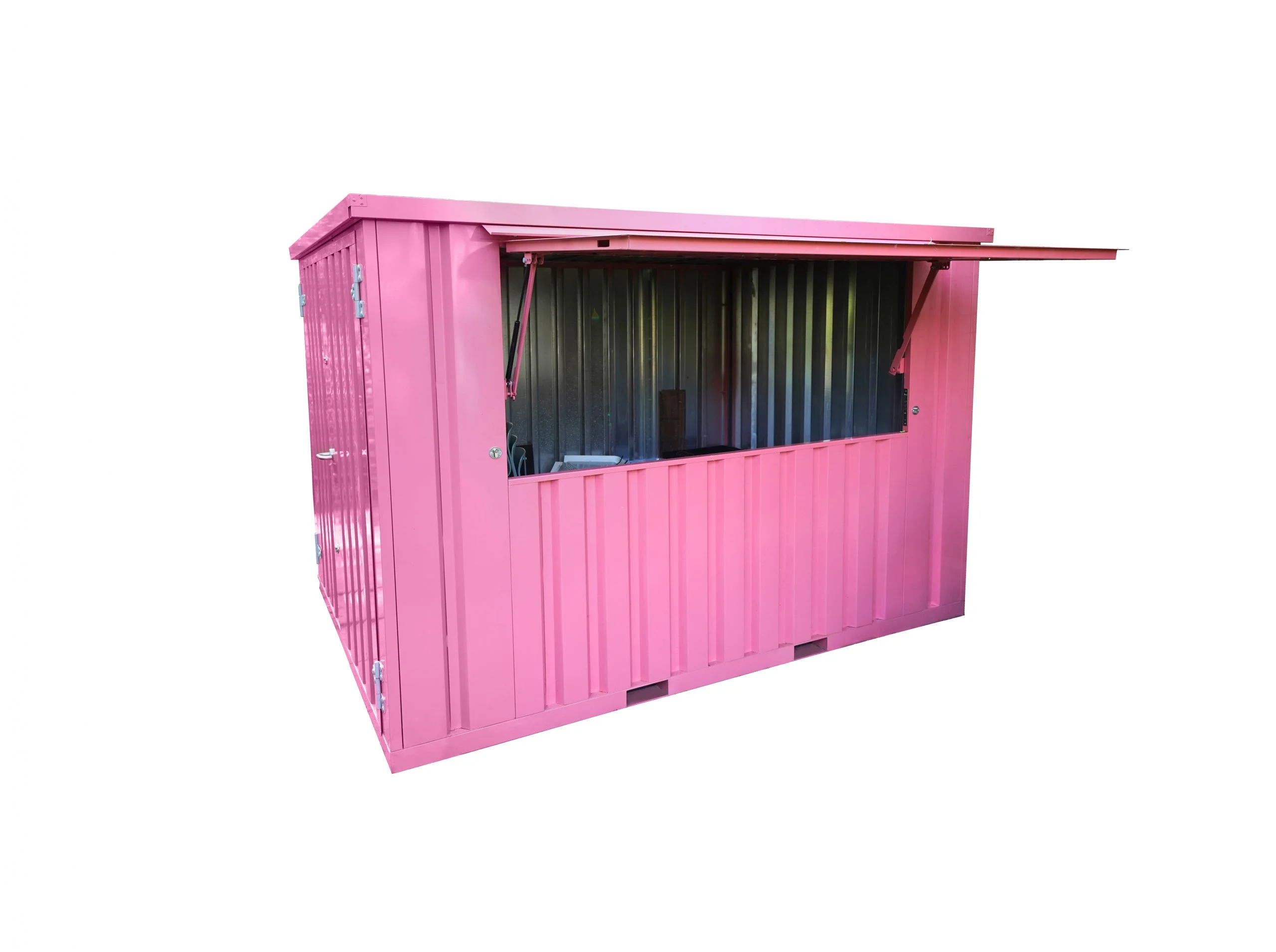 Container bar smontabile XL 3×2 m Rosa RAL 3015