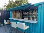 Container bar smontabile 8×2 metri Nero RAL 9005 - immagine 4
