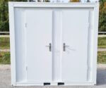 Container sanitario SCDD RAL 9002 Bianco grigiastro | A 2350 x L 2400 x P 1250 mm | 2 porte | con doccia - immagine 8