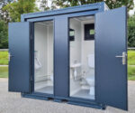 Container sanitario SCD RAL 7016 Grigio antracite | A 2335 x L 2400 x P 1200 mm | 2 porte | 2 WC - immagine 7