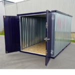 Container smontabile blu acciaio 3 x 2 metri – con doppia porta - immagine 3