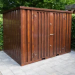 Container effetto legno 3 x 2 metri – con doppia porta sul lato lungo - immagine 6